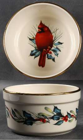 Winter Greetings Dip Bowl (for Dip and Spreader)
