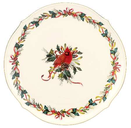 Winter Greetings 12" Chop Plate (Round Platter)