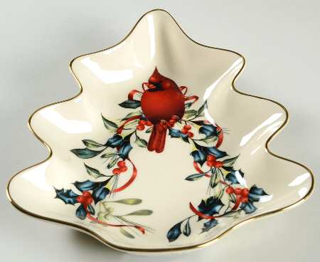 Winter Greetings 1 Part Small Tree Shaped Dish