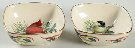 Winter Greetings (Set of 2) Sauce Dips (Motif #1 & Motif #3)