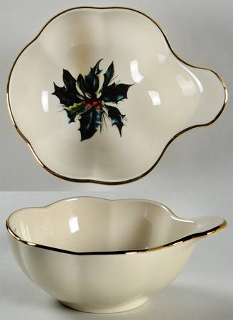 Winter Greetings Crudite Snack Bowl/Dip Or Sherbet
