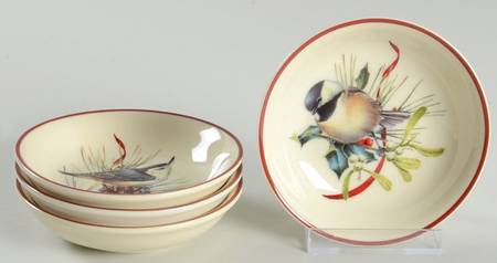 Winter Greetings Individual Dip Dish - Set of 4 Motifs 5-8