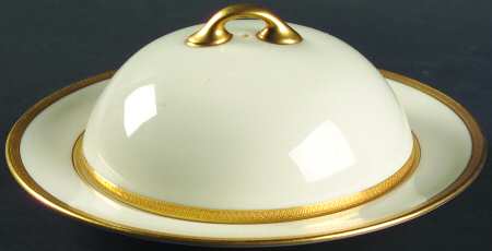 Windsor (Green Backstamp) Muffin Dish & Lid