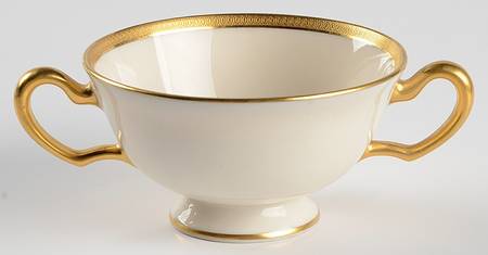 Windsor (Green Backstamp) Footed Bouillon Cup