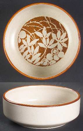 Woodspice (Trim On Edge) Fruit/Dessert (Sauce) Bowl