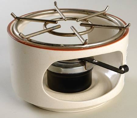 Woodspice (Trim On Edge) Warmer Stand, Metal Rack & Burner