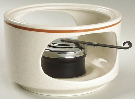 Woodspice (Trim Off Edge-No Trim) Warmer Stand, Metal Rack & Burner
