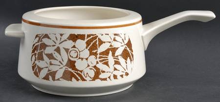 Woodspice (Trim Off Edge-No Trim) Open Fondue Pot