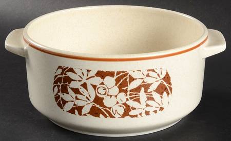 Woodspice (Trim Off Edge-No Trim) 6" Round Open Casserole