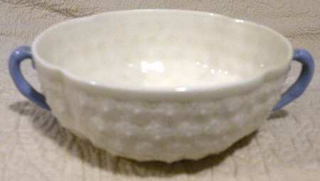 Hawthorne (Blue Center) Flat Cream Soup Bowl