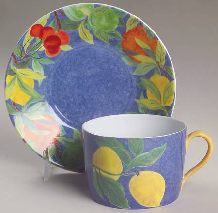 Jardin Bleu Breakfast Cup & Saucer Set