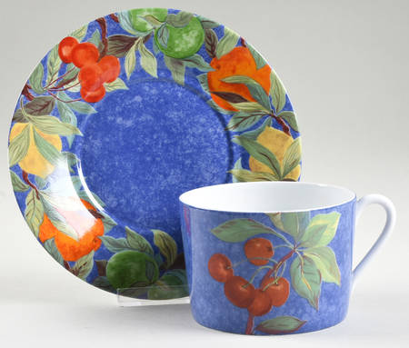 Jardin Bleu Breakfast Cup & Saucer Set