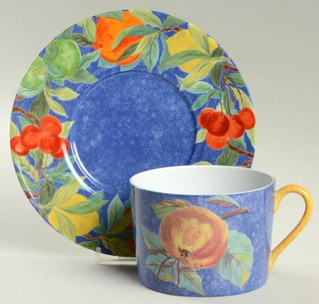 Jardin Bleu Breakfast Cup & Saucer Set