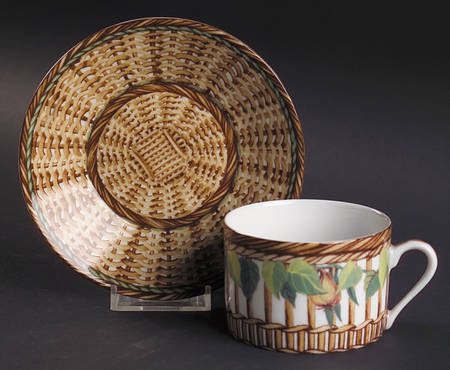 Marche Aux Herbes Flat Cup & Saucer Set