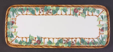 Marche Aux Herbes Oblong Cake Plate