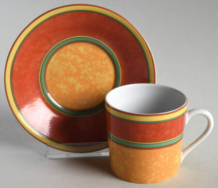 Terra Nova Flat Demitasse Cup & Saucer Set