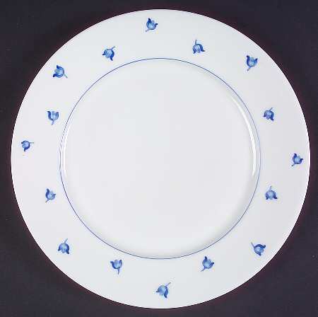 Muguet Blue Salad Plate