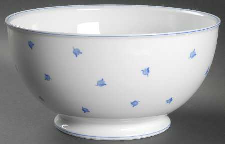 Muguet Blue 9" Salad Serving Bowl