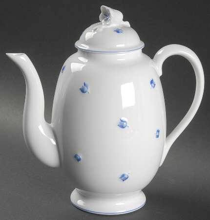 Muguet Blue Coffee Pot & Lid