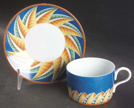 Soleil Flat Cup & Saucer Set