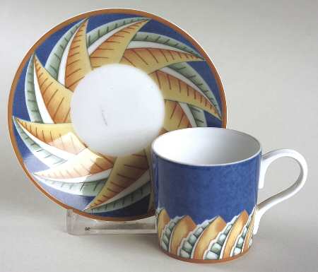 Soleil Flat Demitasse Cup & Saucer Set