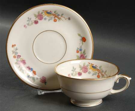 Audubon Footed Cup & Saucer Set