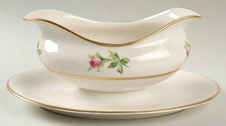 Betty Lou Gravy Boat with Attached Underplate