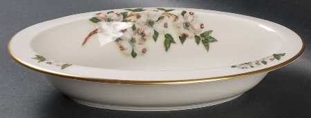 Dogwood 10" Oval Vegetable Bowl