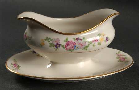 Dolly Madison Gravy Boat with Attached Underplate