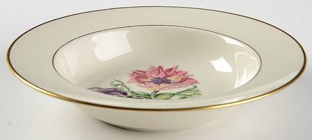 Field Lily Rim Soup Bowl