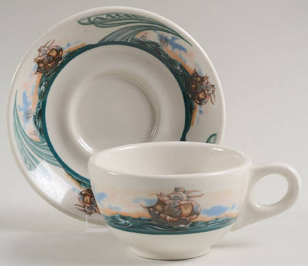 Hotel Rolyat Footed Cup & Saucer Set