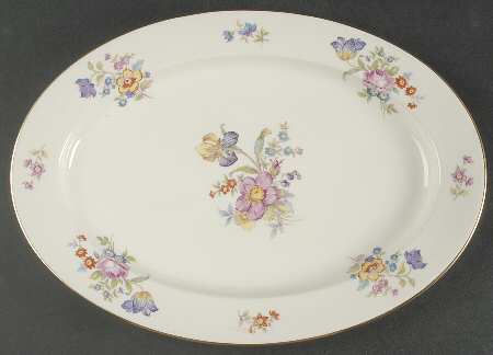 Linda Lee 14" Oval Serving Platter
