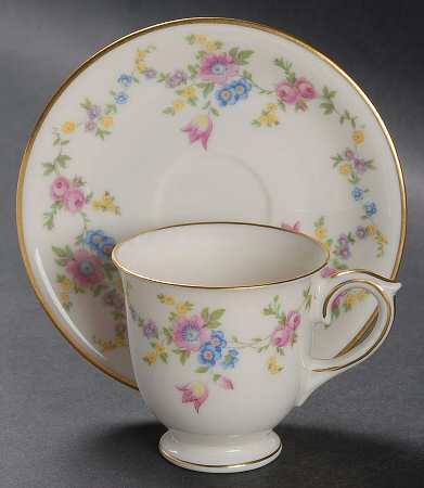 Marianna Footed Demitasse Cup & Saucer Set by Lamberton
