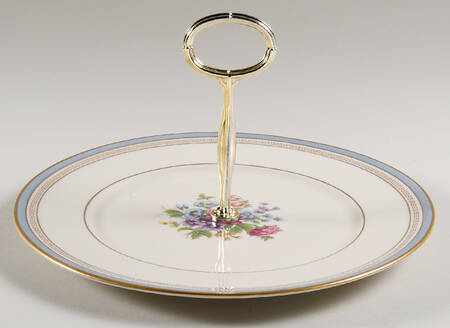Martha Washington Round Serving Plate with Center Handle (Dp) Hc