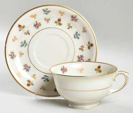 Molly Pitcher Footed Cup & Saucer Set