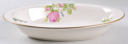 Moss Rose 10" Oval Vegetable Bowl