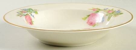 Moss Rose Rim Soup Bowl