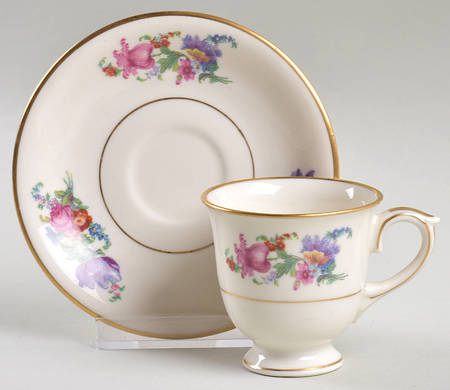 Plymouth Footed Demitasse Cup & Saucer Set
