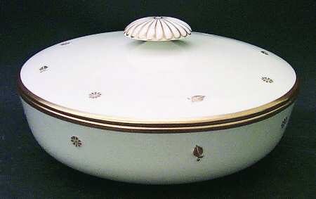 Rena Gold Round Covered Vegetable