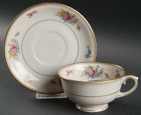 Footed Cup & Saucer Set