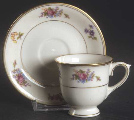 Rose of Lamberton Footed Demitasse Cup & Saucer Set