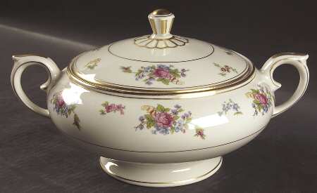 Rose of Lamberton Round Covered Vegetable