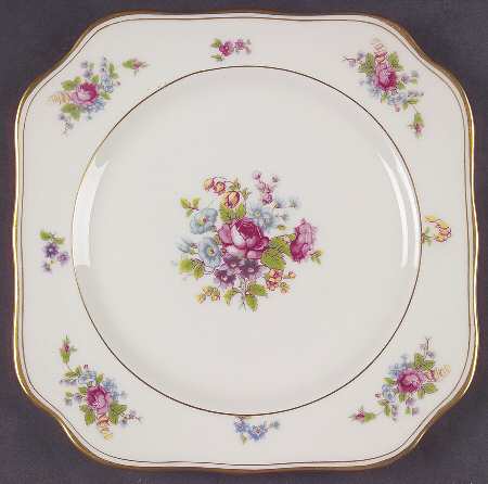 Rose of Lamberton Square Salad Plate by Lamberton
