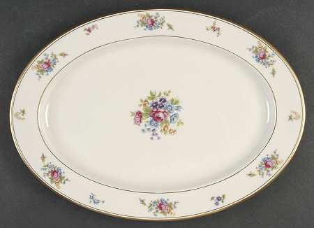 Rose of Lamberton 14" Oval Serving Platter