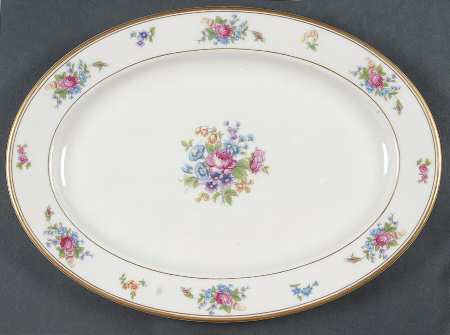 Rose of Lamberton 12" Oval Serving Platter by Lamberton