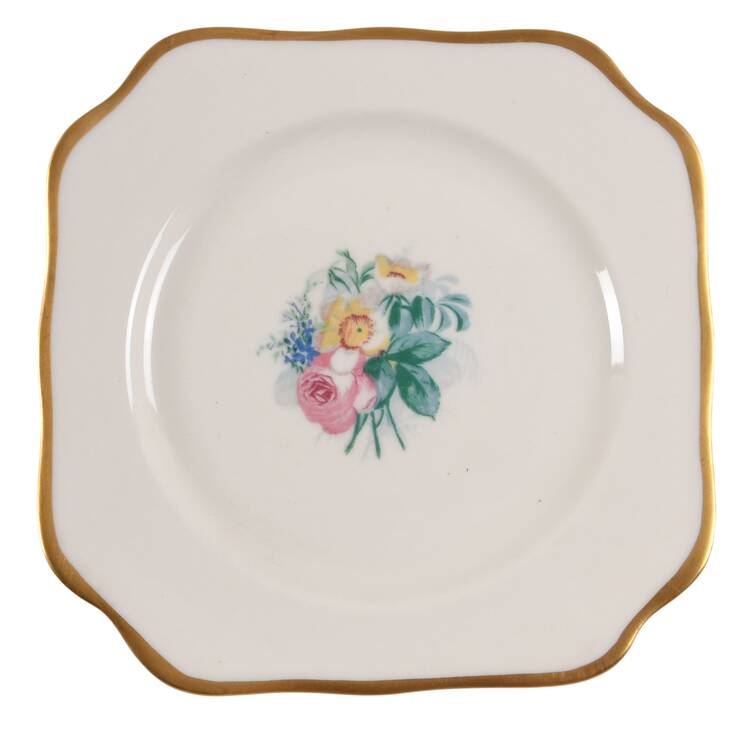 Spring Garden Square Salad Plate