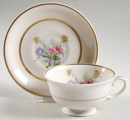 Tulip Time Footed Cup & Saucer Set