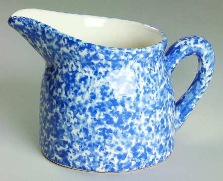 Blue Stipple Creamer
