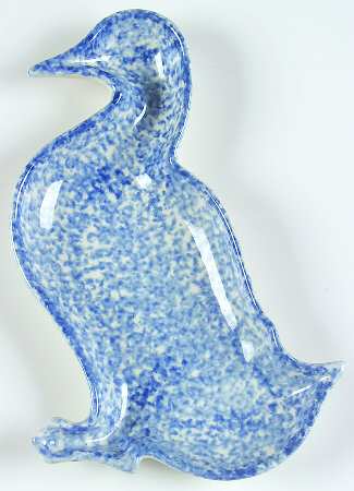 Blue Stipple Spoon Rest/Holder (Holds 1 Spoon)