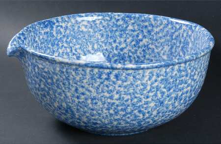 Blue Stipple Batter Bowl